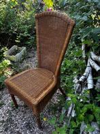 1 rieten stoel (GRATIS), Huis en Inrichting, Stoelen, Ophalen, Gebruikt, Bruin, Riet of Rotan