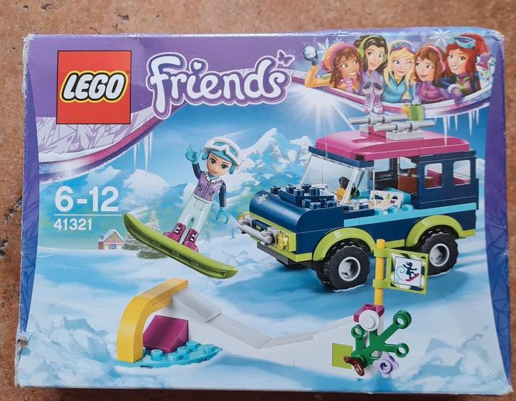 Lego Friends Wintersport terreinwagen 41321, Kinderen en Baby's, Speelgoed | Duplo en Lego, Gebruikt, Lego, Complete set, Ophalen of Verzenden
