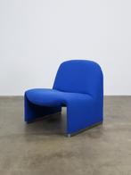 Vintage Alky chair blauw nieuwe stoffering refurbished, Verzenden