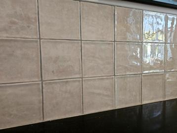 Revoir Paris tegels taupe vierkant glossy 10x10 beschikbaar voor biedingen