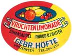 Oud limonade etiket vriezenveen, porto koper!, Verzenden, Gebruikt, Overige typen