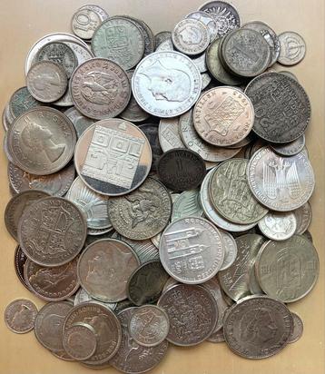 Partij met 1 Kilo uitsluitend zilveren munten.  beschikbaar voor biedingen