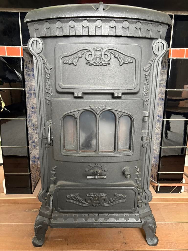 Gaskachel gietijzer Model Rose, Ophalen, Zo goed als nieuw, Gas, Gaskachel