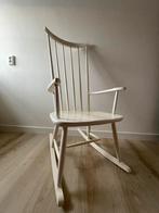 Houten Schommelstoel, Ophalen, Gebruikt, Wit, Eén