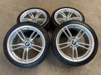 19 inch originele velgen + winterbanden BMW M3 M4 style 641, 19 inch, Gebruikt, 255 mm, Banden en Velgen