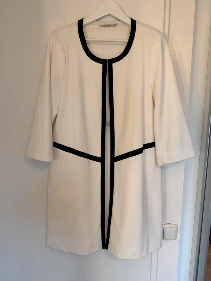 Nikkie Plessen Witte Blazer 42, Kleding | Dames, Jasjes, Kostuums en Pakken, Zo goed als nieuw, Jasje, Maat 42/44 (L), Wit, Ophalen of Verzenden