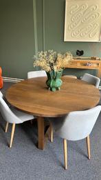 Ikea MÖRBYLÅNGA Tafel, eikenfineer bruin gelazuurd, 145 cm, Huis en Inrichting, Ophalen, 100 tot 150 cm, 50 tot 100 cm, Zo goed als nieuw