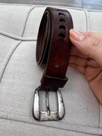 VINTAGE HEREN ECHT LEREN BRUINE RIEM ECHT LEER, Kleding | Heren, Riemen en Ceinturen, Bruin, Echt leder, Zo goed als nieuw, Riem of Ceintuur