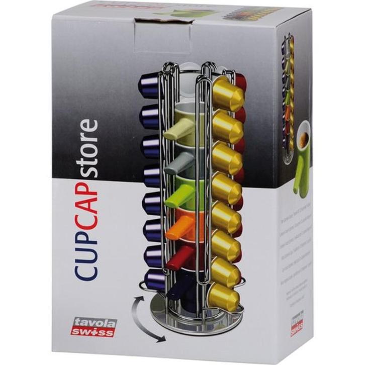 NIEUW IN DOOS CUPHOUDER CAP/CUPSTORE NESPRESSO + KOPJES, Witgoed en Apparatuur, Koffiemachine-accessoires, Nieuw, Ophalen of Verzenden
