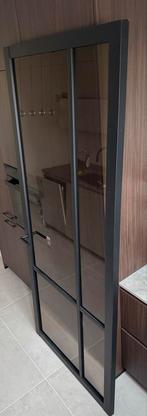 Zwarte Svedex Nova Design stomp deur met brons glas, Ophalen, 80 tot 100 cm, 215 cm of meer, Binnendeur