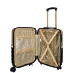 Enrico Benetti - Handbagage (Zwart-Camel) | 55x35x20cm, Sieraden, Tassen en Uiterlijk, Koffers, Enrico-Benetti, 50 tot 60 cm, Hard kunststof