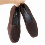 Mooie Suede Ecco Instappers - s8 (Maat 41) € 60,-, Ecco, Bruin, Instappers, Nieuw