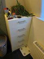 Badkamerkast (hoogglans wit, in uitstekende staat), Huis en Inrichting, Ophalen, (Half)hoge kast, 100 tot 150 cm, 50 tot 100 cm