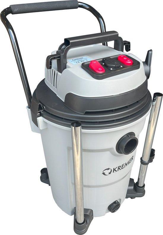 Kremer KR60LE 2600W - Nat/Droog Stofzuiger, Witgoed en Apparatuur, Stofzuigers, Nieuw, Waterstofzuiger, 2000 watt of meer, Reservoir