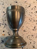 Zes Marinoni tinnen bekers op voet, Ophalen of Verzenden