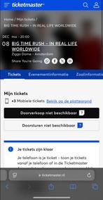 Big time rush concert tickets, Tickets en Kaartjes, Drie personen of meer, December