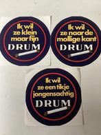 3 ronde stickers Drum (shag), Verzenden, Zo goed als nieuw, Merk