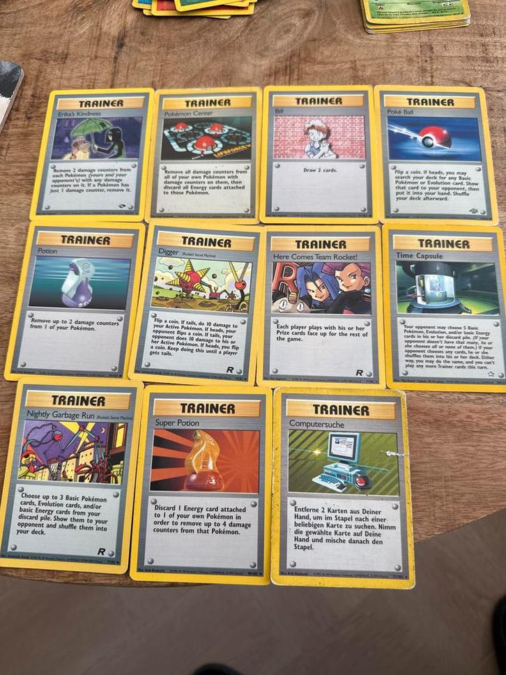 Vintage Team Rocket Trainer Kaarten Base set, Hobby en Vrije tijd, Verzamelkaartspellen | Pokémon, Gebruikt, Ophalen of Verzenden