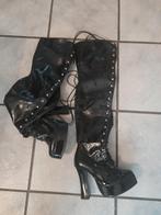 Kinky zwarte lak laarzen maat 37 nieuw, Kleding | Dames, Schoenen, Ophalen of Verzenden, Nieuw, Zwart, Hoge laarzen