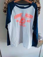 Longsleeve wit met blauwe mouwen h en m maat 146/152, H en m, Ophalen of Verzenden, Zo goed als nieuw, Shirt of Longsleeve