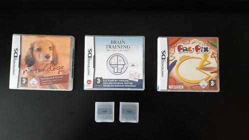NINTENDO DS, Nintendogs, Brain Training en Pac-Pix, Spelcomputers en Games, Spelcomputers | Nintendo Switch, Gebruikt, Ophalen of Verzenden