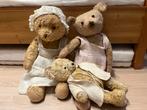 3 antieke beren, Verzamelen, Ophalen of Verzenden, Gebruikt, Stoffen beer, Overige merken