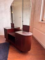 Antieke Kaptafel met Spiegel, Ophalen, Gebruikt, 100 tot 150 cm, 150 tot 200 cm