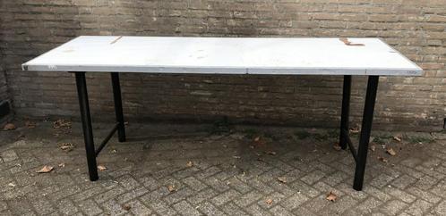 Werkbank, 241x86x90 cm en 176x86x90 cm, HPL werkblad, Doe-het-zelf en Verbouw, Werkbanken, Gebruikt, 170 cm of meer, Ophalen