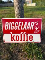 Biggelaar emaille reclamebord, Ophalen of Verzenden, Gebruikt, Reclamebord