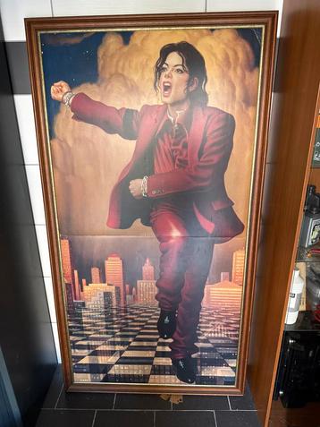 Michael Jackson Schilderij - Ingelijst - Groot Formaat. beschikbaar voor biedingen