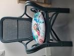 Houten(Rotan)Stoel, Ophalen, Gebruikt, Blauw, Eén