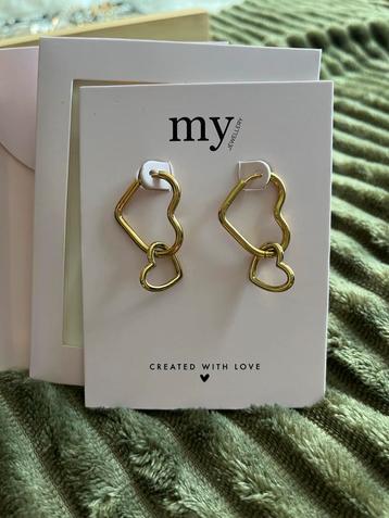 My Jewellery Gouden Hartjes Oorbellen beschikbaar voor biedingen