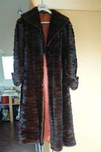 super warme bontjas, gevoerd, echt bont, lang model, vintage, Ophalen of Verzenden, Zo goed als nieuw, Maat 42/44 (L), Bruin