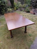 Verstelbare houten eettafel 160-210 x 90 x 80 (lxbxh), Huis en Inrichting, Tafels | Eettafels, Ophalen, Gebruikt, Eikenhout, 50 tot 100 cm