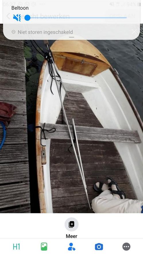 BOOT POLYESTER MET HARDHOUT, Hobby en Vrije tijd, Overige Hobby en Vrije tijd, Gebruikt, Ophalen