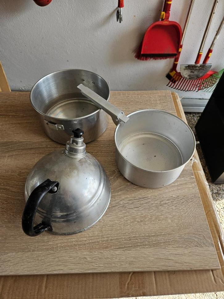 Kookset camping, Caravans en Kamperen, Kampeeraccessoires, Gebruikt, Ophalen