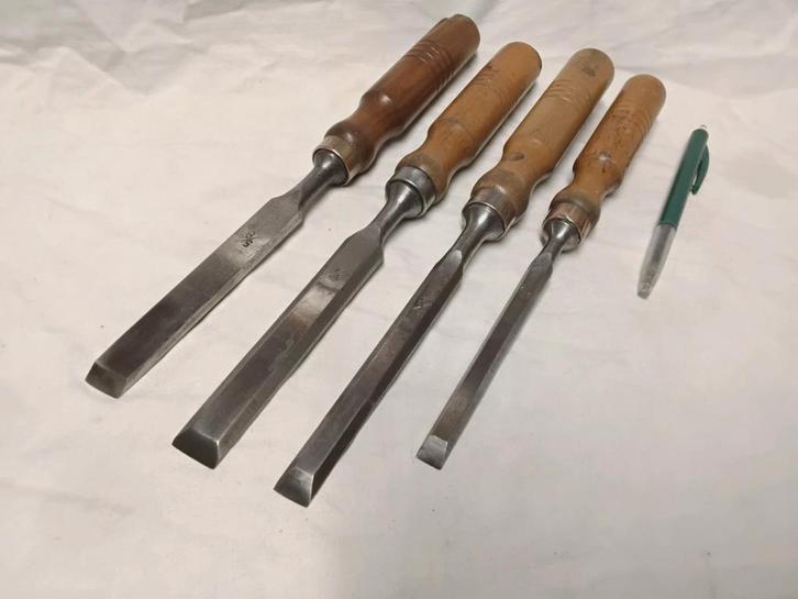 Mooie set beitels, steekbeitels van Hartmann, Antiek en Kunst, Antiek | Gereedschap en Instrumenten, Ophalen of Verzenden