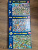 3 puzzels Jan van Haasteren 1000 stukjes, Hobby en Vrije tijd, Denksport en Puzzels, Zo goed als nieuw, Ophalen