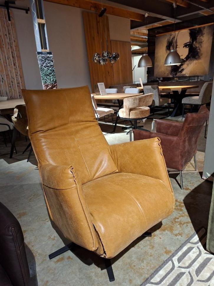 Cartagena fauteuil Africa leder Caramel Het Anker nu €1999,-, Huis en Inrichting, Fauteuils, Nieuw, Leer, 50 tot 75 cm, Minder dan 75 cm