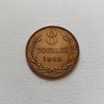 Guernsey 8 doubles 1945, Postzegels en Munten, Munten | Europa | Niet-Euromunten, Ophalen of Verzenden, Overige landen
