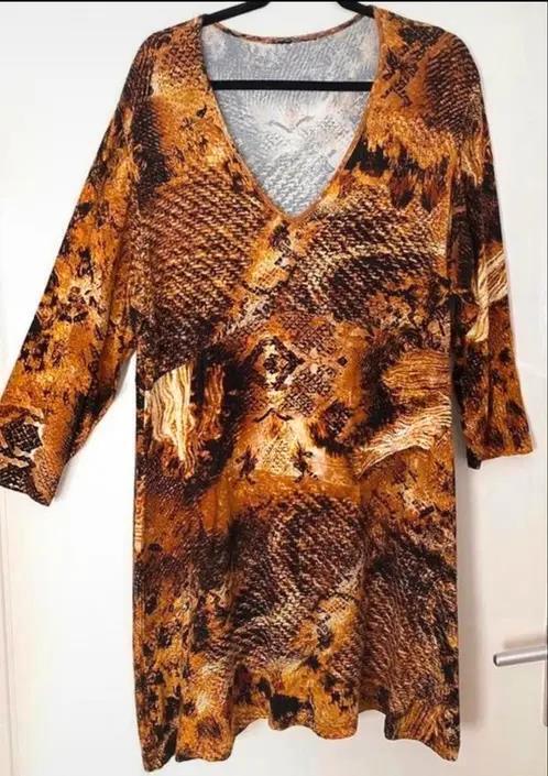 Okergele tuniek/jurk van Twister maat 48 [v], Kleding | Dames, Blouses en Tunieken, Zo goed als nieuw, Maat 46/48 (XL) of groter
