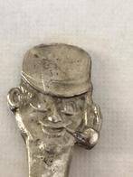 Tinnen theelepel 94% tin pijprokende man Gelria tin., Antiek en Kunst, Ophalen of Verzenden
