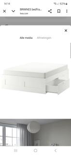 Te koop brimmes bed 160 x200, Ophalen, Gebruikt, Wit, Tweepersoons