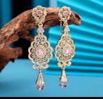 Oorbellen goud roze, Sieraden, Tassen en Uiterlijk, Oorbellen, Ophalen, Nieuw, Roze, Goud