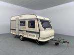 Hobby Classic 420 TM Voortent Fietsendrager Serviceluik, Caravans en Kamperen, Caravans, Vast bed, Hobby, Bedrijf, Treinzit