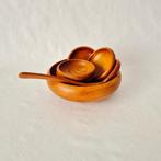 Pindaset | Vintage houten pindaset uit de jaren 50, Verzenden, Huis en Inrichting