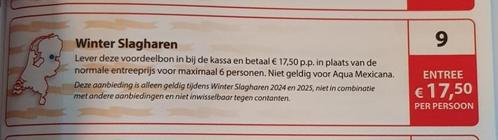 Winter Slagharen entree € 17,50 per persoon, Tickets en Kaartjes, Recreatie | Pretparken en Attractieparken, Drie personen of meer