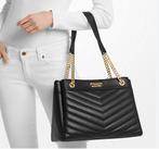 Michael kors hand / schouder tas lamsleer, Sieraden, Tassen en Uiterlijk, Tassen | Damestassen, Ophalen, Zo goed als nieuw, Zwart