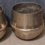 2 super mooie en grote potten . Raf.alluminium.  PTMD, Ophalen, Gebruikt