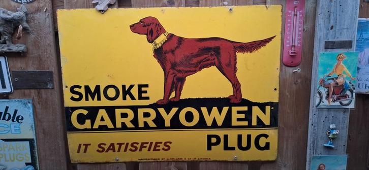 Een zeldzaam email bord uit Ierland 61×44 cm, Antiek en Kunst, Antiek | Emaille, Ophalen of Verzenden